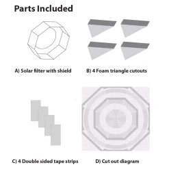 EXPLORE SCIENTIFIC Sun Catcher Sonnenfilter für 60-80mm Teleskope><noscript><img width=
