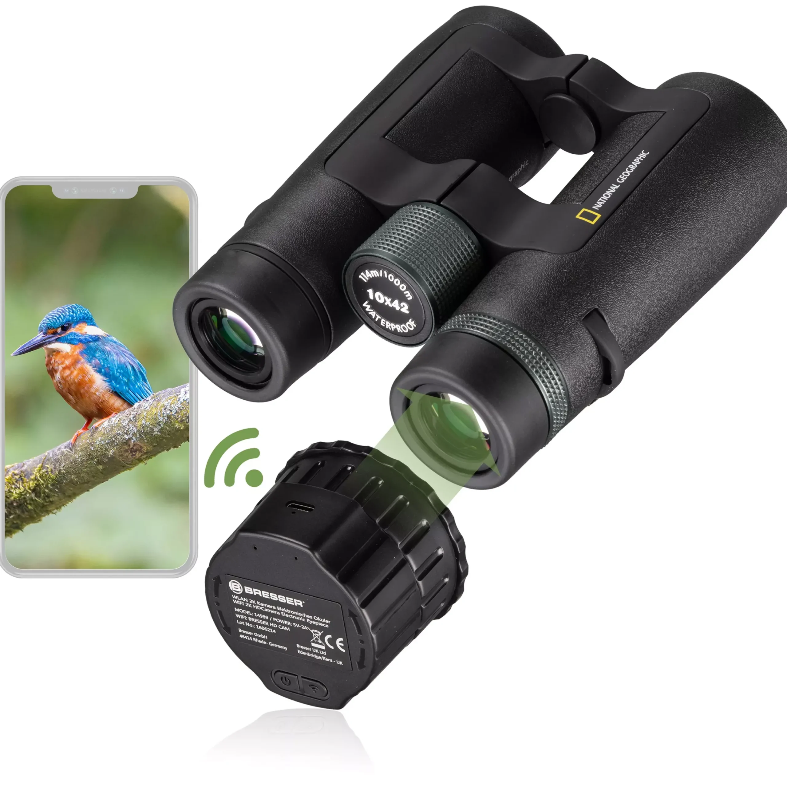NATIONAL GEOGRAPHIC Fernglas TrueView NG 10x42 inkl. WLAN-Okularkamera>Bresser Store