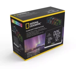 NATIONAL GEOGRAPHIC Multi-Colour-Funkwetterstation mit wechselndem Farbdisplay><noscript><img width=