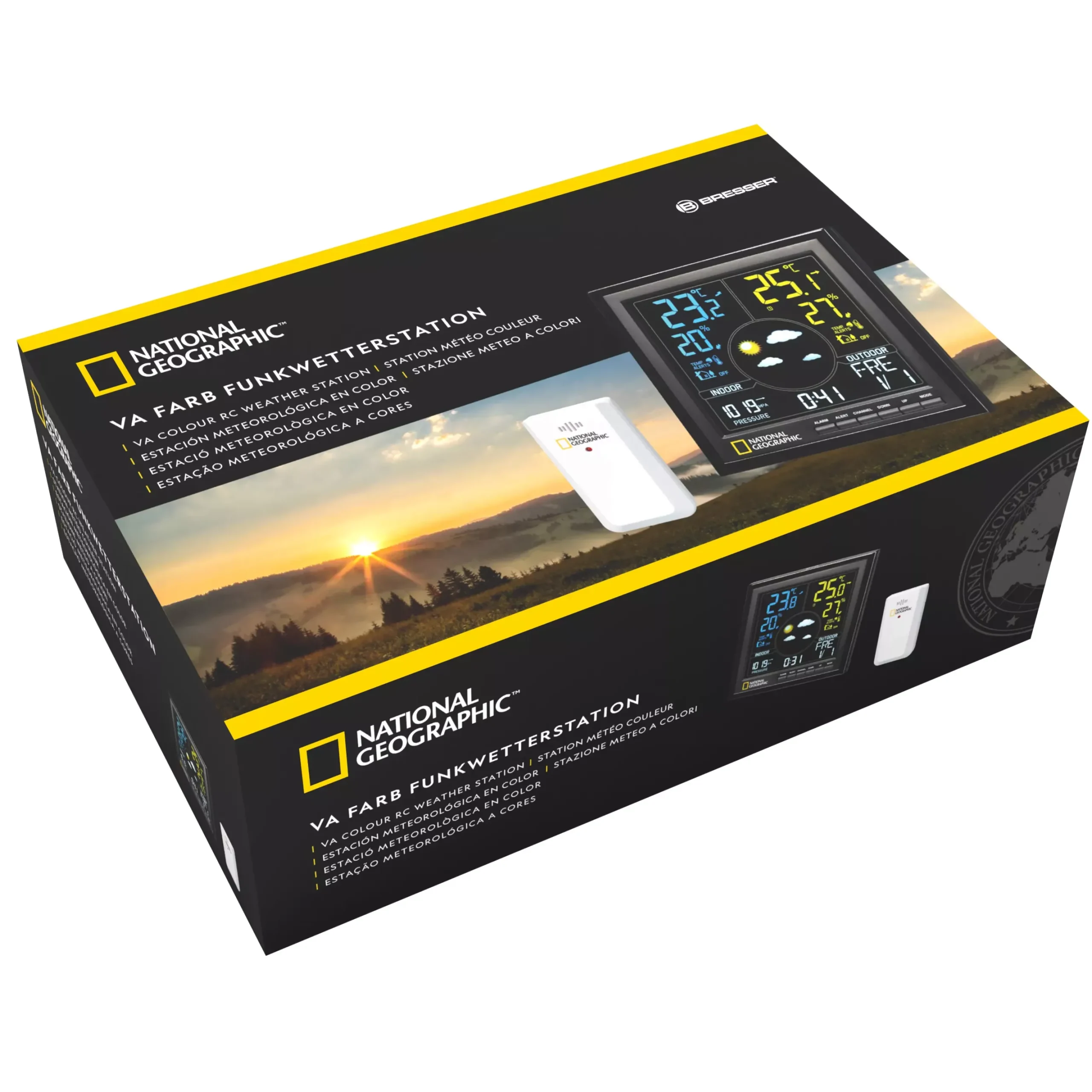 NATIONAL GEOGRAPHIC VA Farb-Funkwetterstation>Bresser Cheap