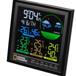 NATIONAL GEOGRAPHIC VA Farb-Wetterstation 4 Messbereiche, schwarz><noscript><img width=
