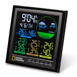 NATIONAL GEOGRAPHIC VA Farb-Wetterstation 4 Messbereiche, schwarz><noscript><img width=