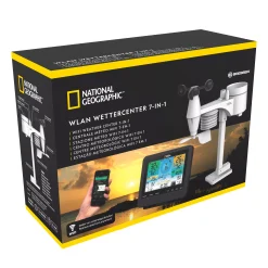 NATIONAL GEOGRAPHIC WLAN-Farbwetterstation mit 7-in-1-Profi-Sensor><noscript><img width=