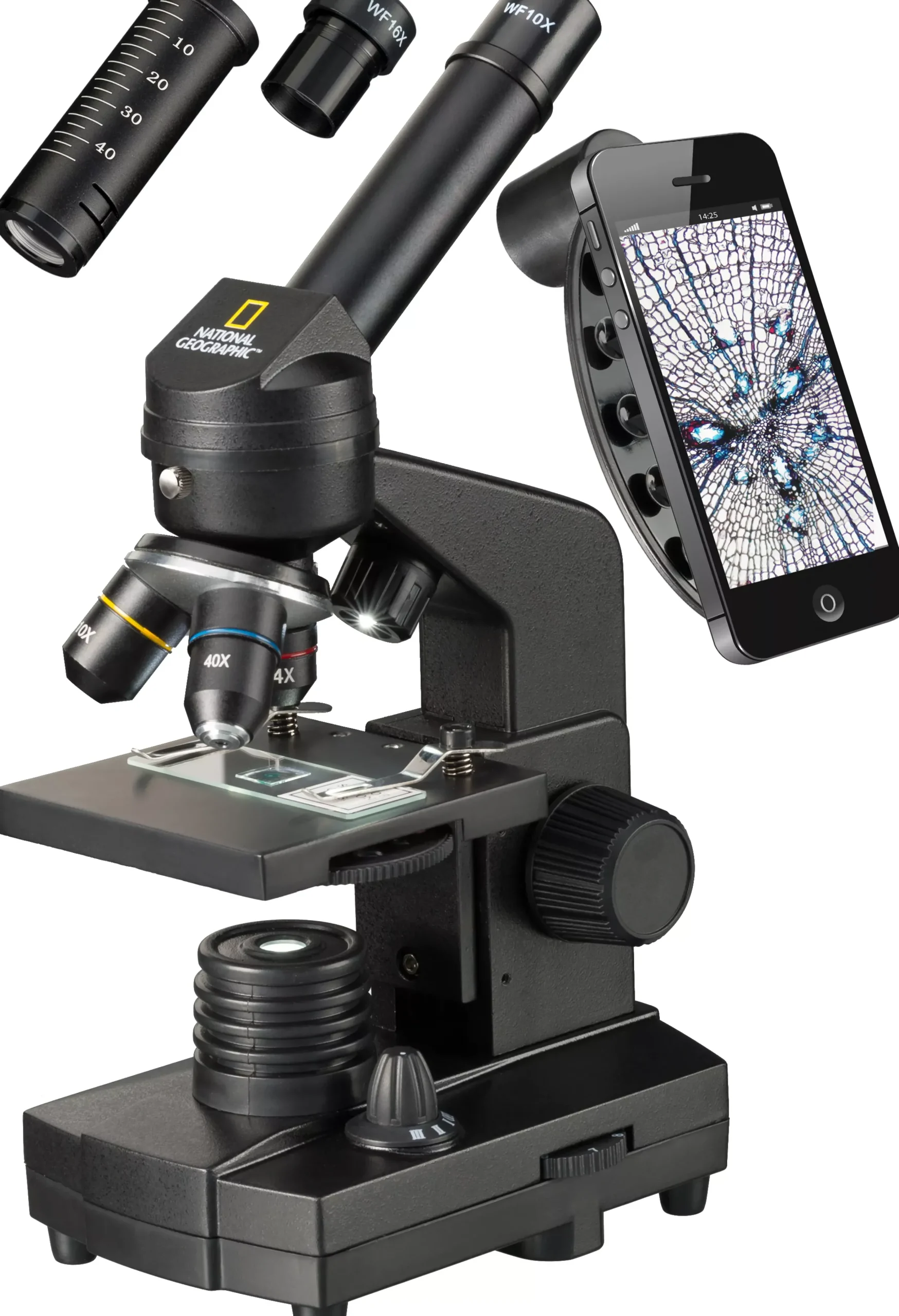 NATIONAL GEOGRAPHIC 40x-1280x Mikroskop inkl. Smartphone Halterung>Bresser Online