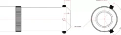 Vixen Sucherfernrohr 7x50 mit Fadenkreuz und Beleuchtung><noscript><img width=